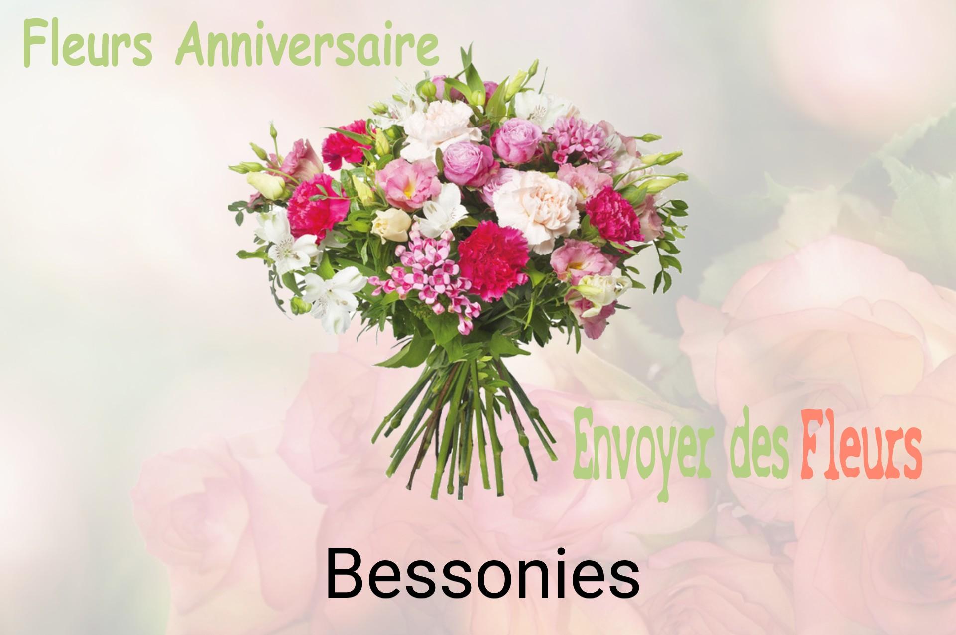 Bouquet de fleurs d’anniversaire livré à Bessonies