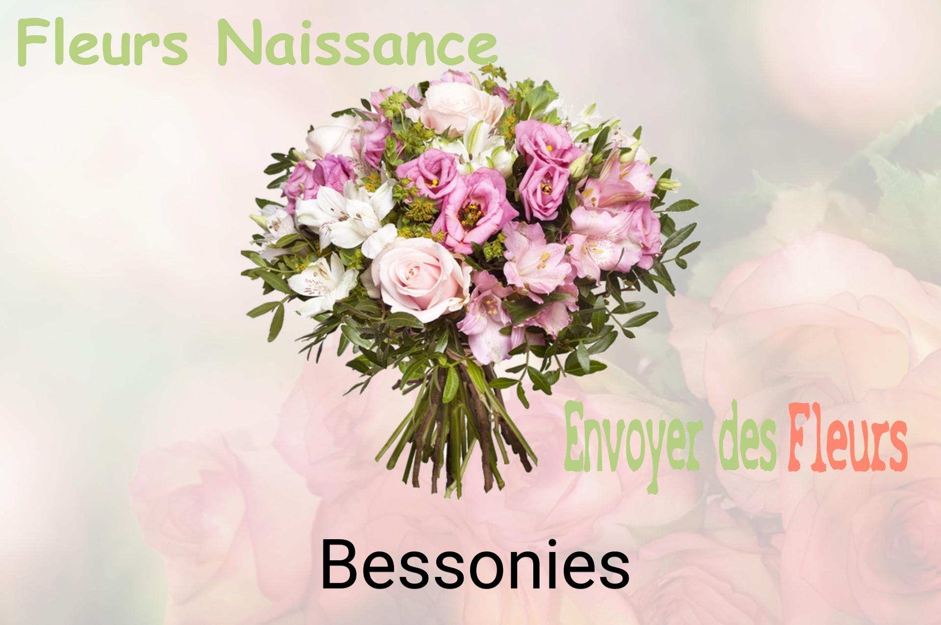 Bouquet de fleurs de naissance livré à Bessonies